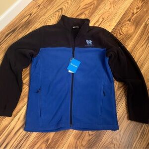 Univ of Kentucky Columbia  Blue & Black FleeceFull-Zip Jacket Men’s size Medium
